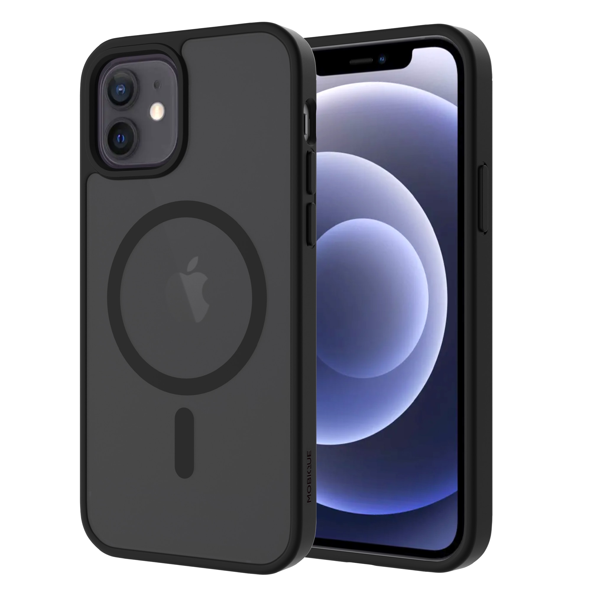 Magnetic Hybrid Deksel iPhone 12/iPhone 12 Pro Frosted Black