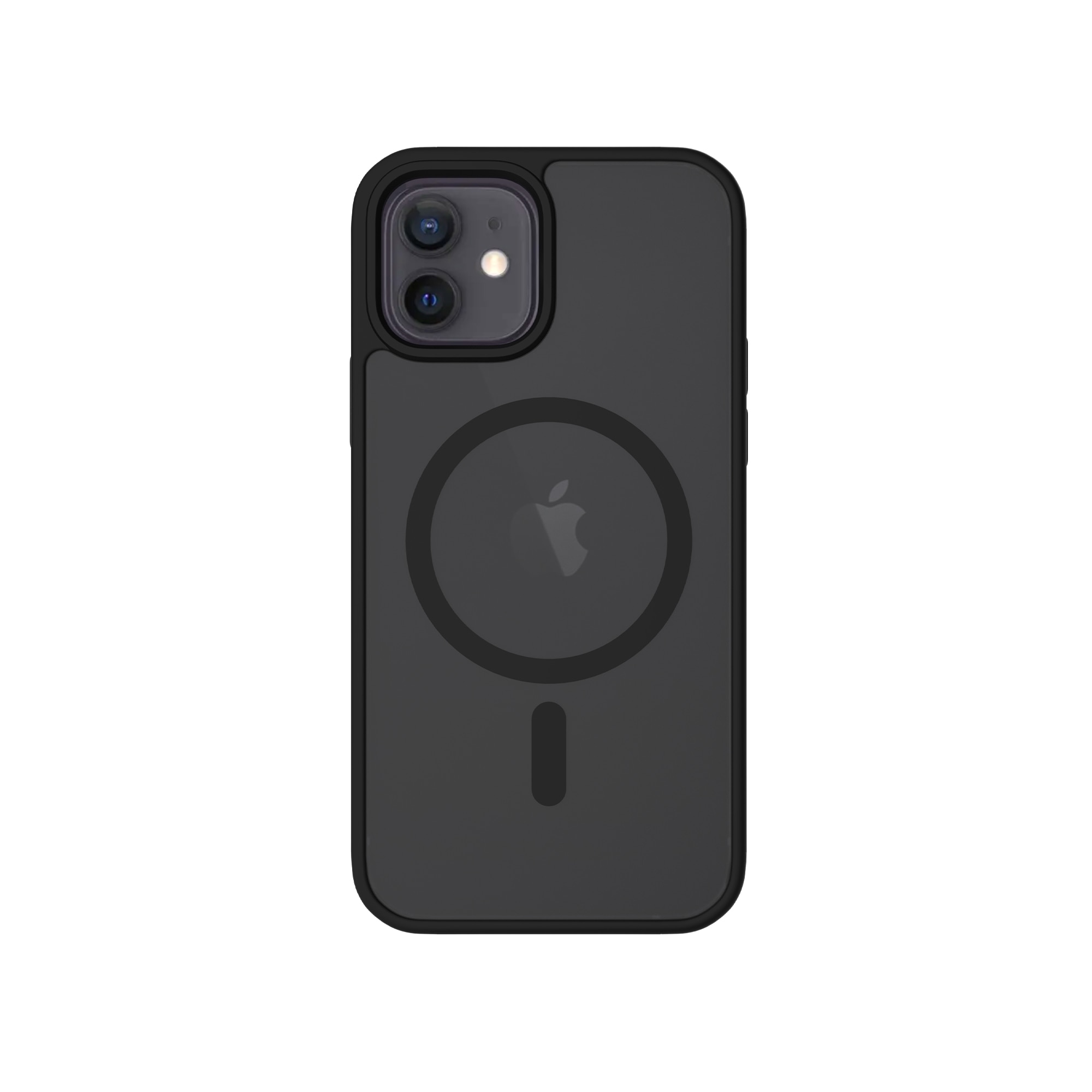 Magnetic Hybrid Deksel iPhone 12/iPhone 12 Pro Frosted Black