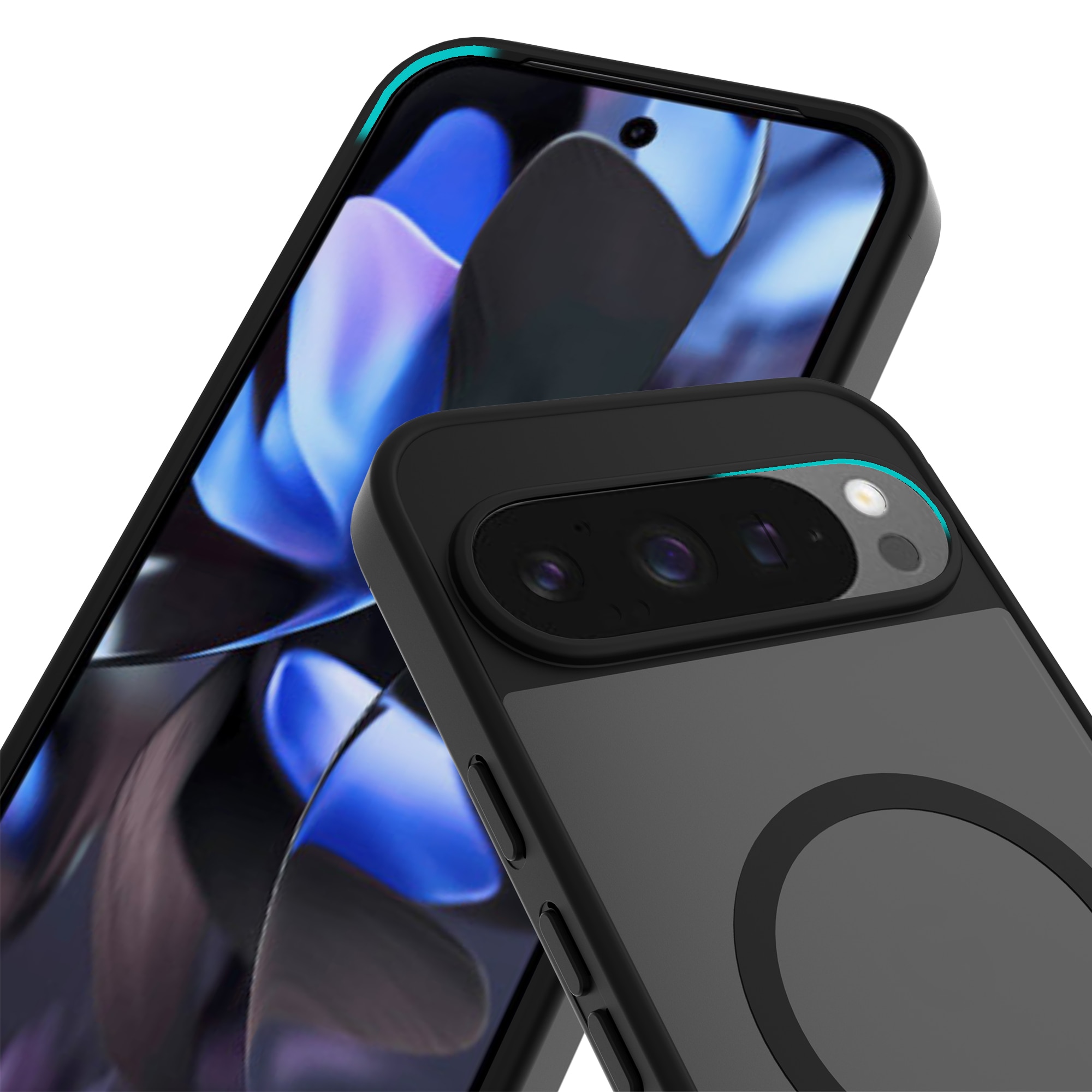 Magnetic Hybrid Deksel Google Pixel 9 Pro XL Frosted Black