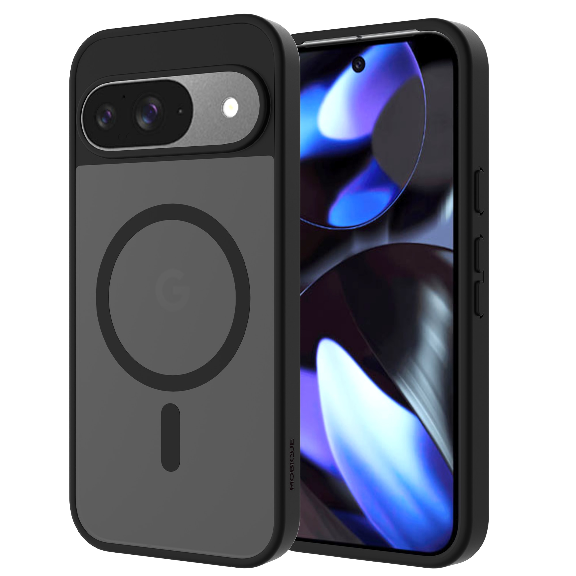 Magnetic Hybrid Deksel Google Pixel 9 Frosted Black