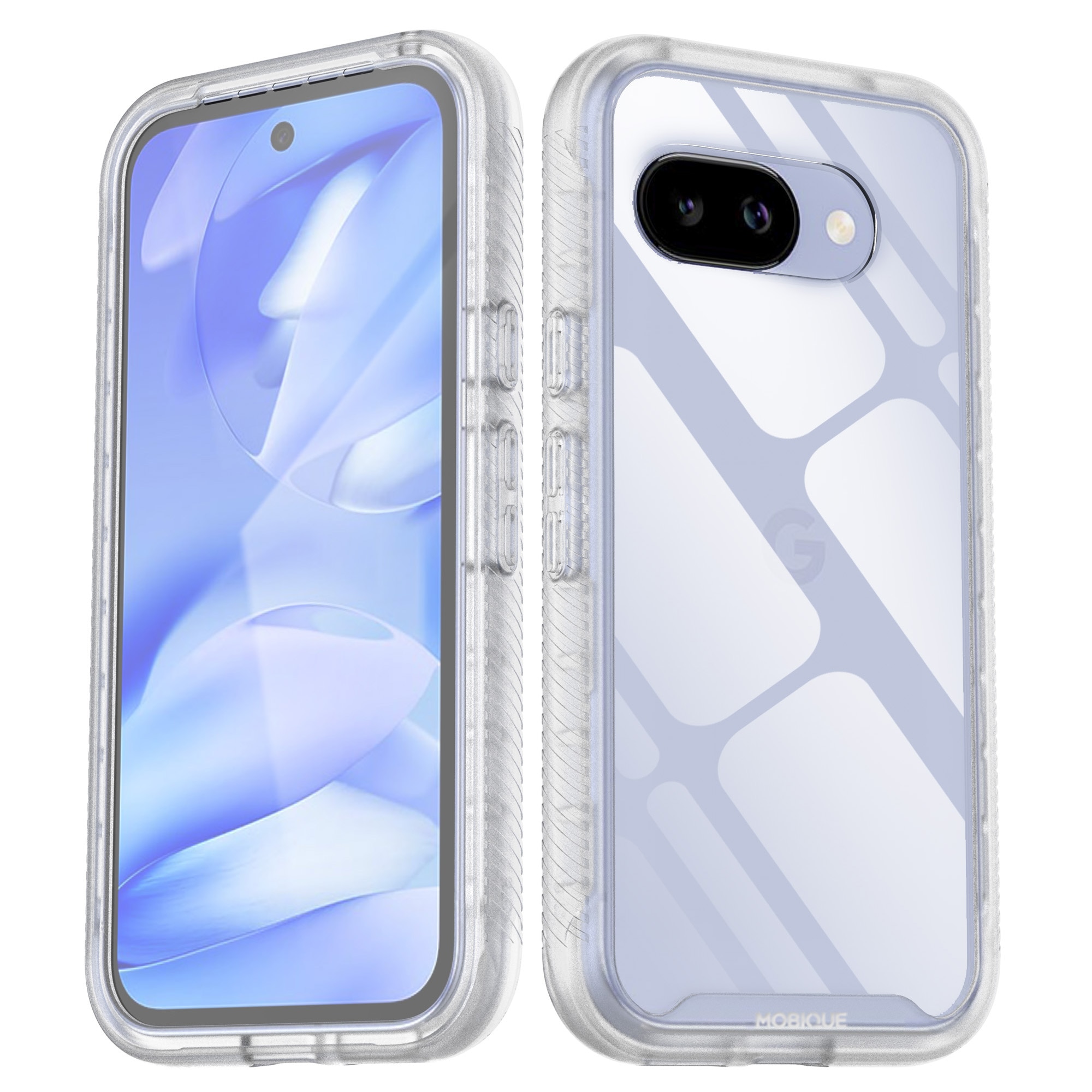 Full Protection Case Google Pixel 9a Gjennomsiktig