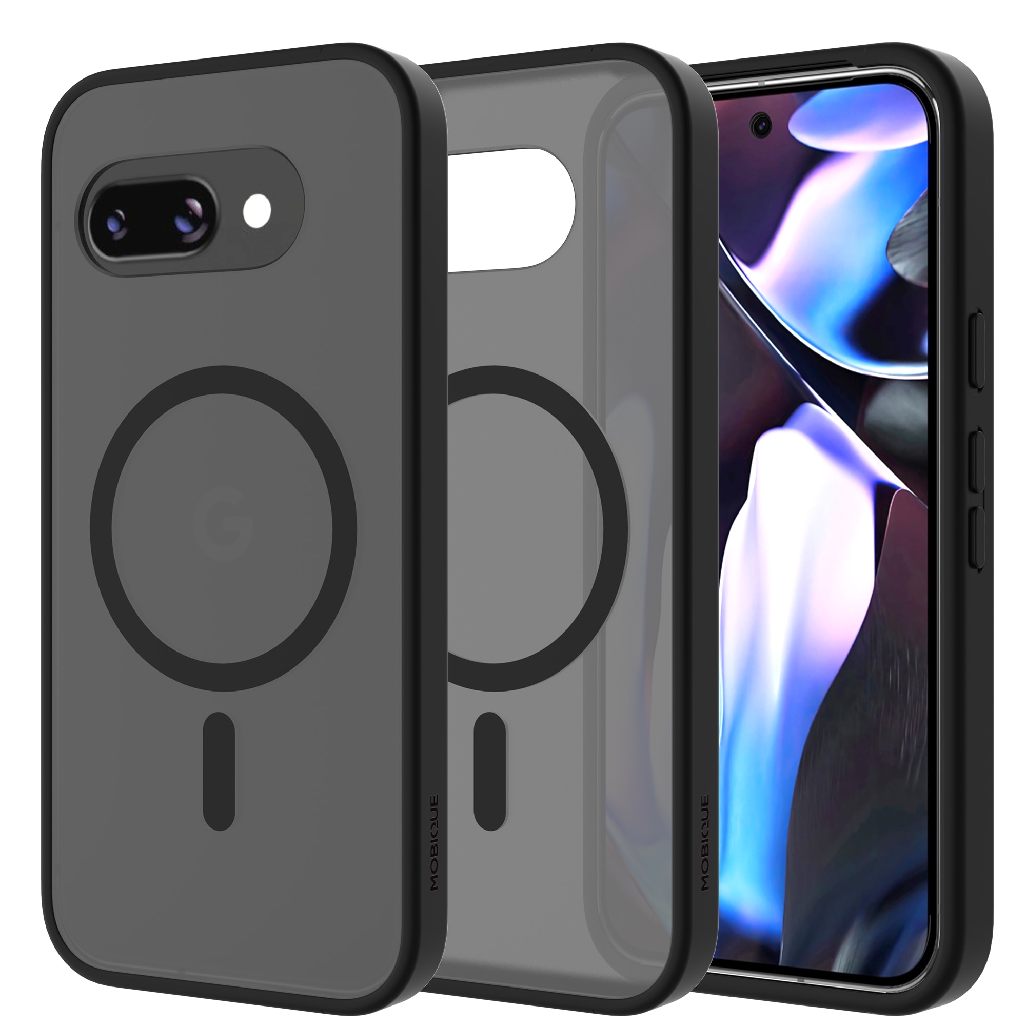 Magnetic Hybrid Deksel Google Pixel 9a Frosted Black