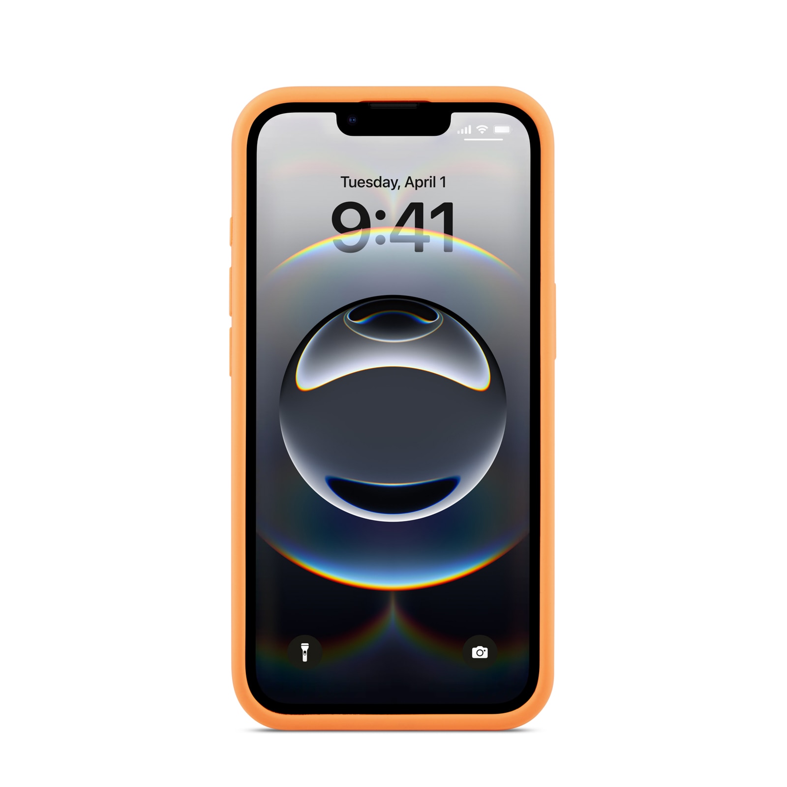 Magnetic Deksel Silikon iPhone 16e Solar Orange