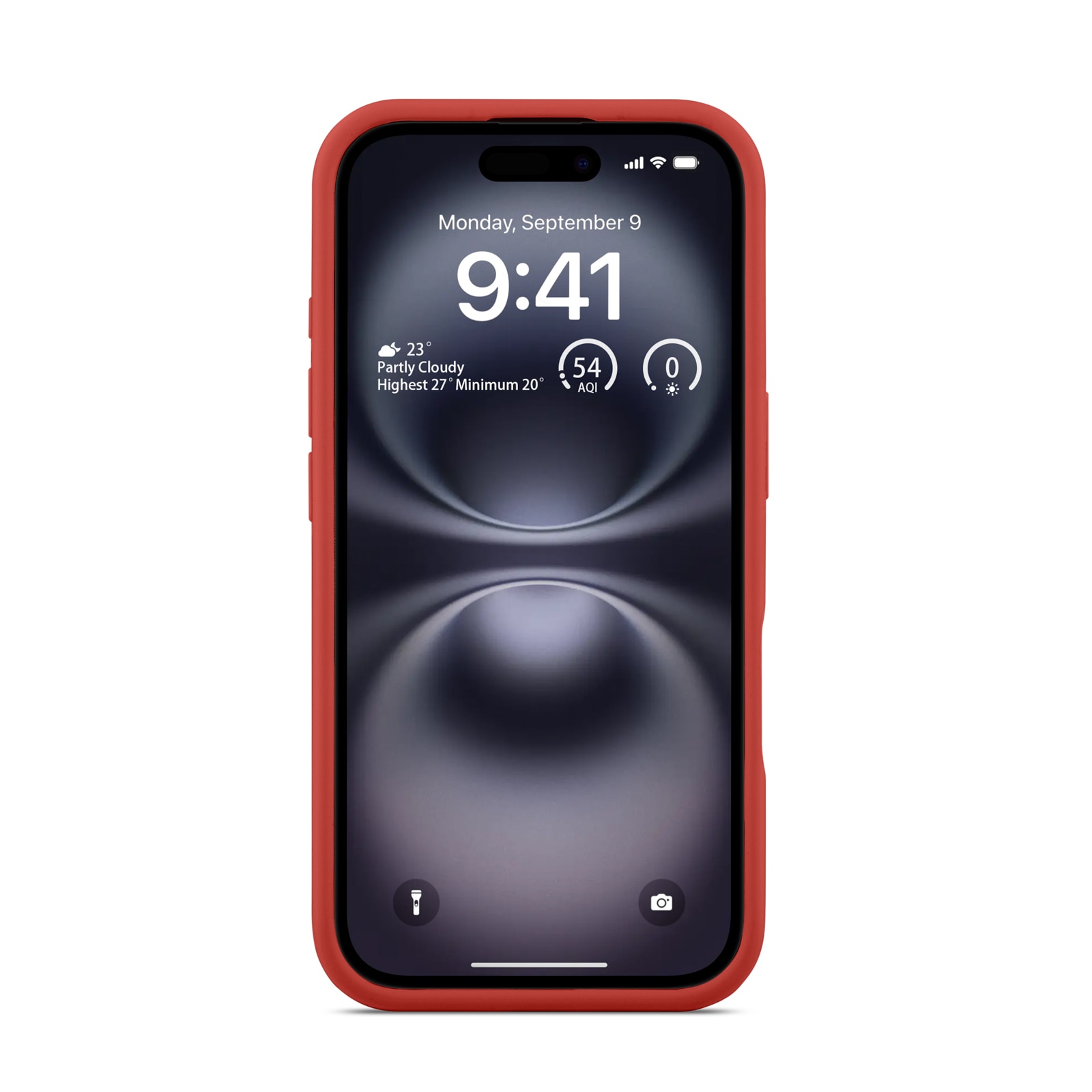 Magnetic Deksel Silikon iPhone 16 Lava Red