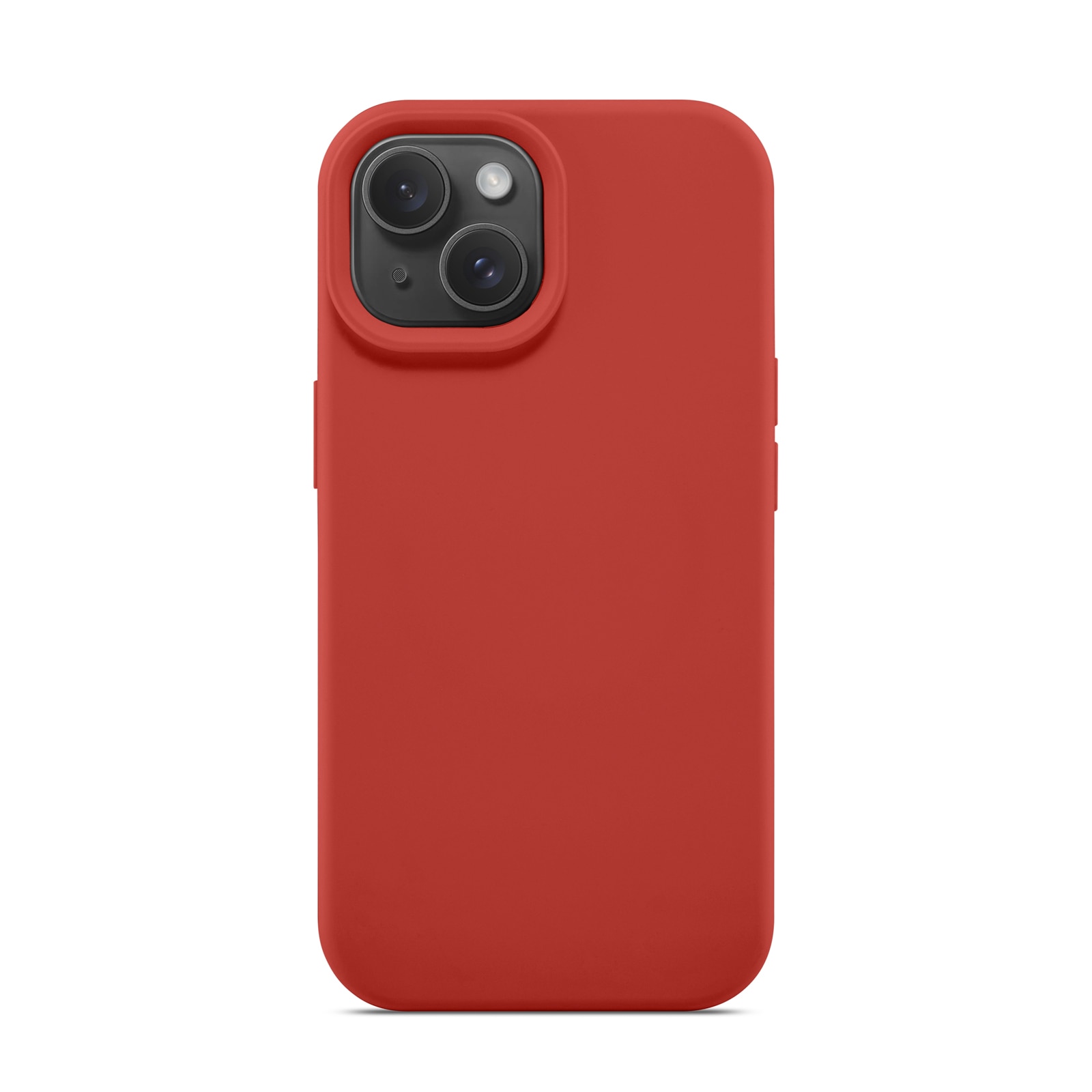 Magnetic Deksel Silikon iPhone 15 Lava Red