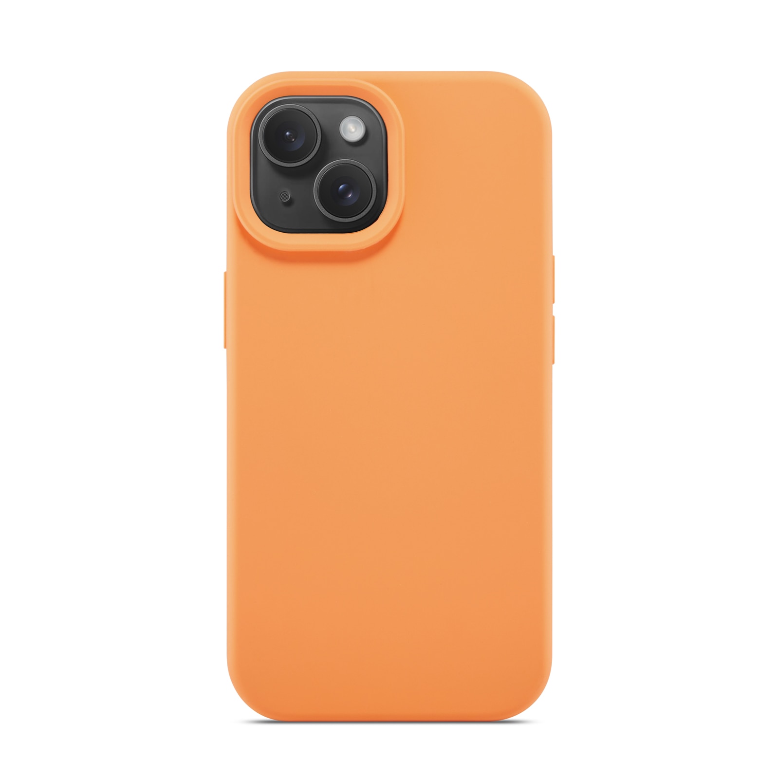 Magnetic Deksel Silikon iPhone 15 Solar Orange