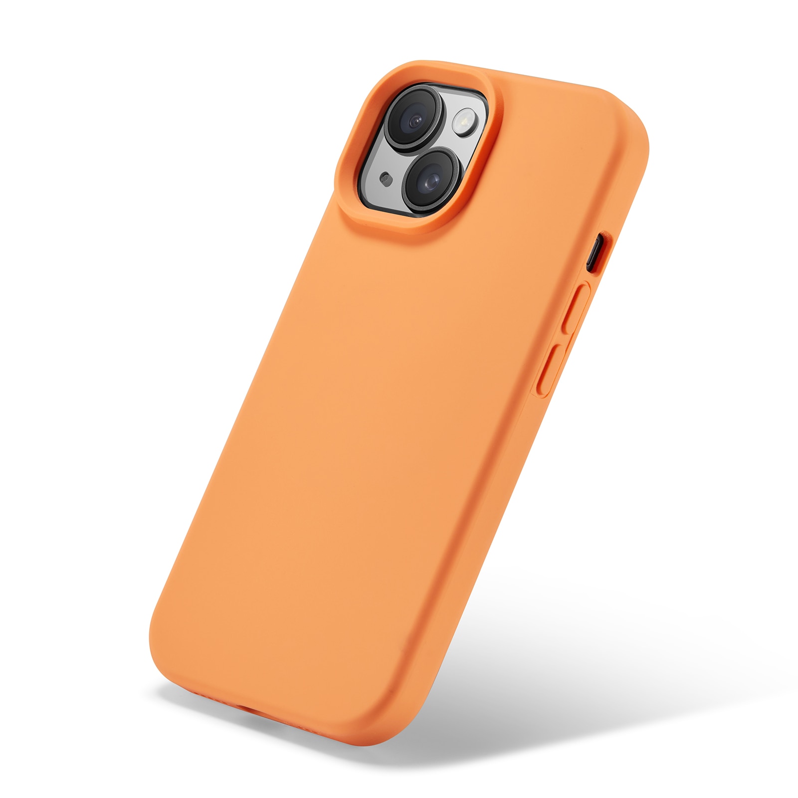 Magnetic Deksel Silikon iPhone 14 Solar Orange