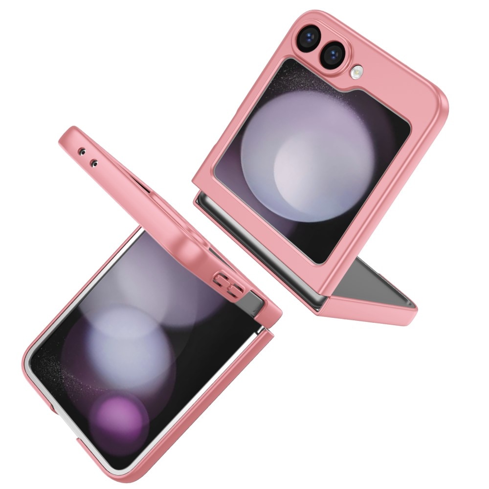 Samsung Galaxy Z Flip 6 Deksel magnetisk ringholder rosa