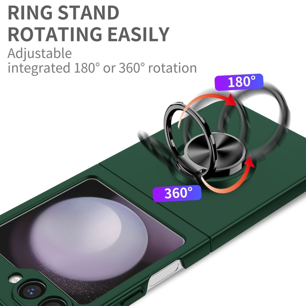 Samsung Galaxy Z Flip 6 Deksel magnetisk ringholder grønn