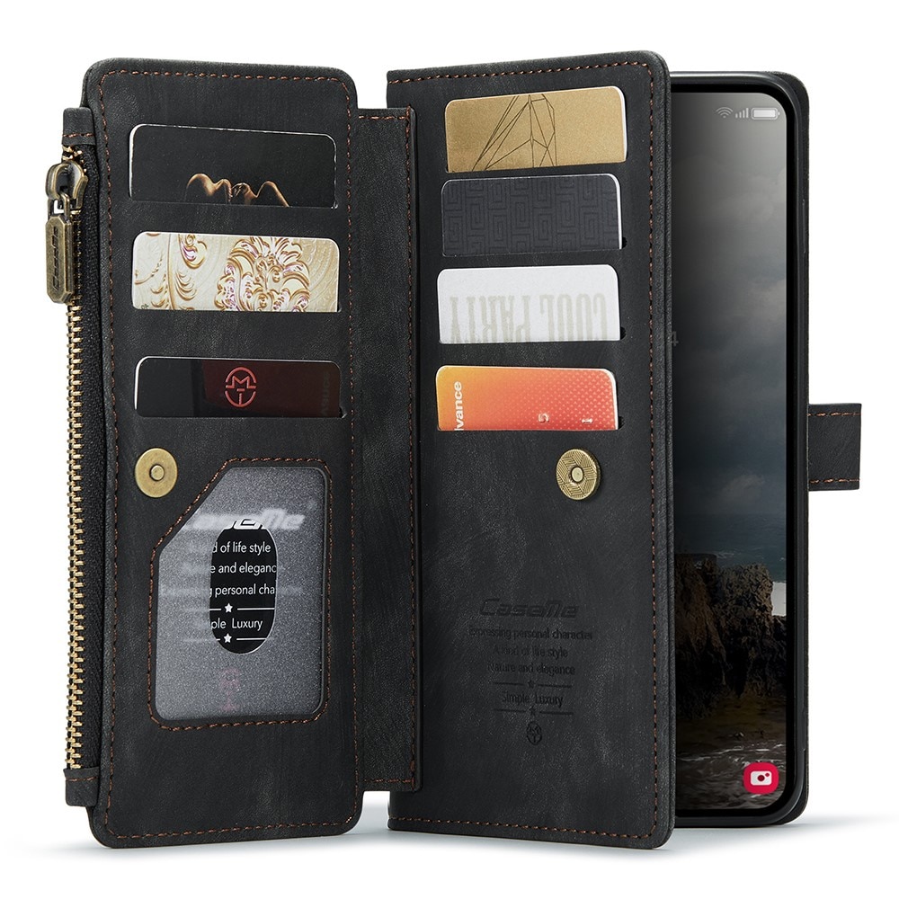 Zipper Wallet Samsung Galaxy A55 Svart