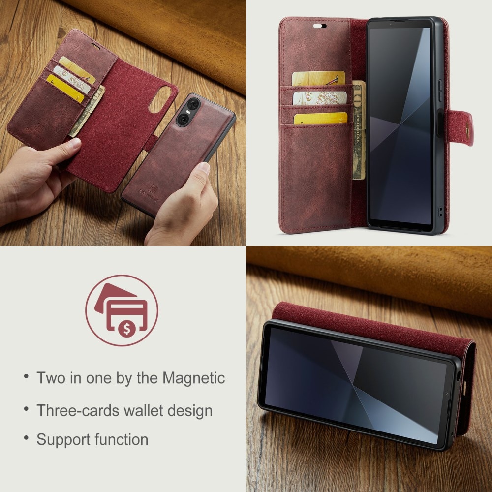 Magnet Wallet Sony Xperia 10 VI Red