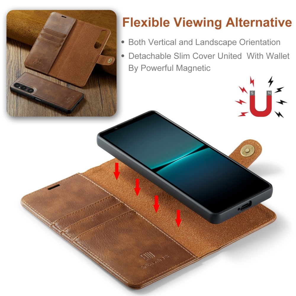 Magnet Wallet Sony Xperia 1 VI Cognac