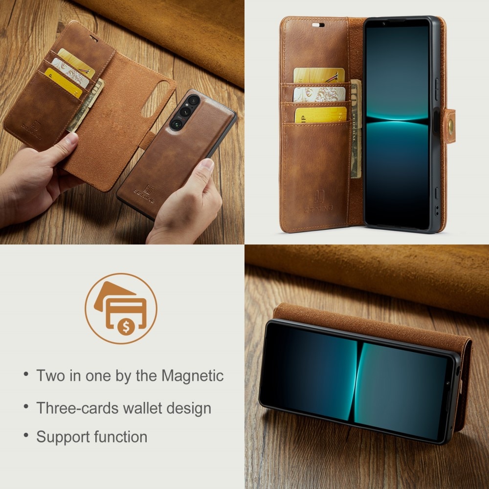 Magnet Wallet Sony Xperia 1 VI Cognac