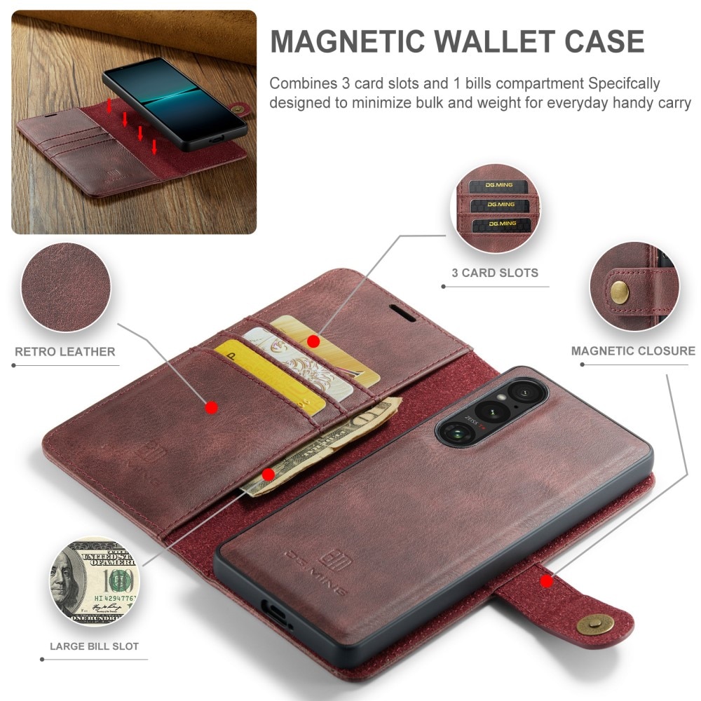 Magnet Wallet Sony Xperia 1 VI Red