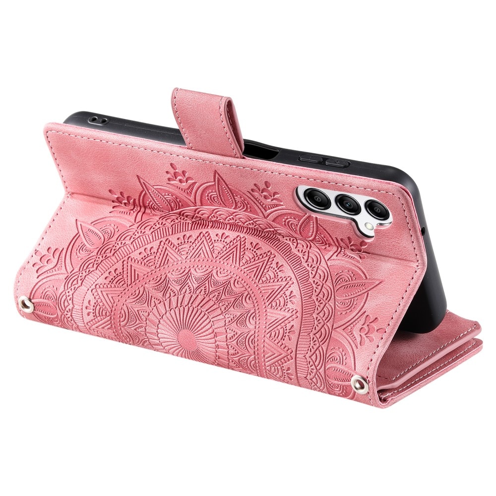 Lommebokveske Samsung Galaxy S24 FE Mandala rosa