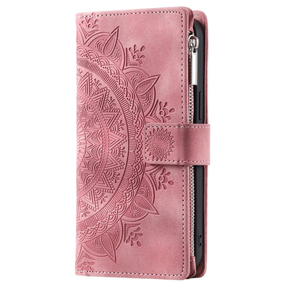 Lommebokveske Samsung Galaxy S24 FE Mandala rosa