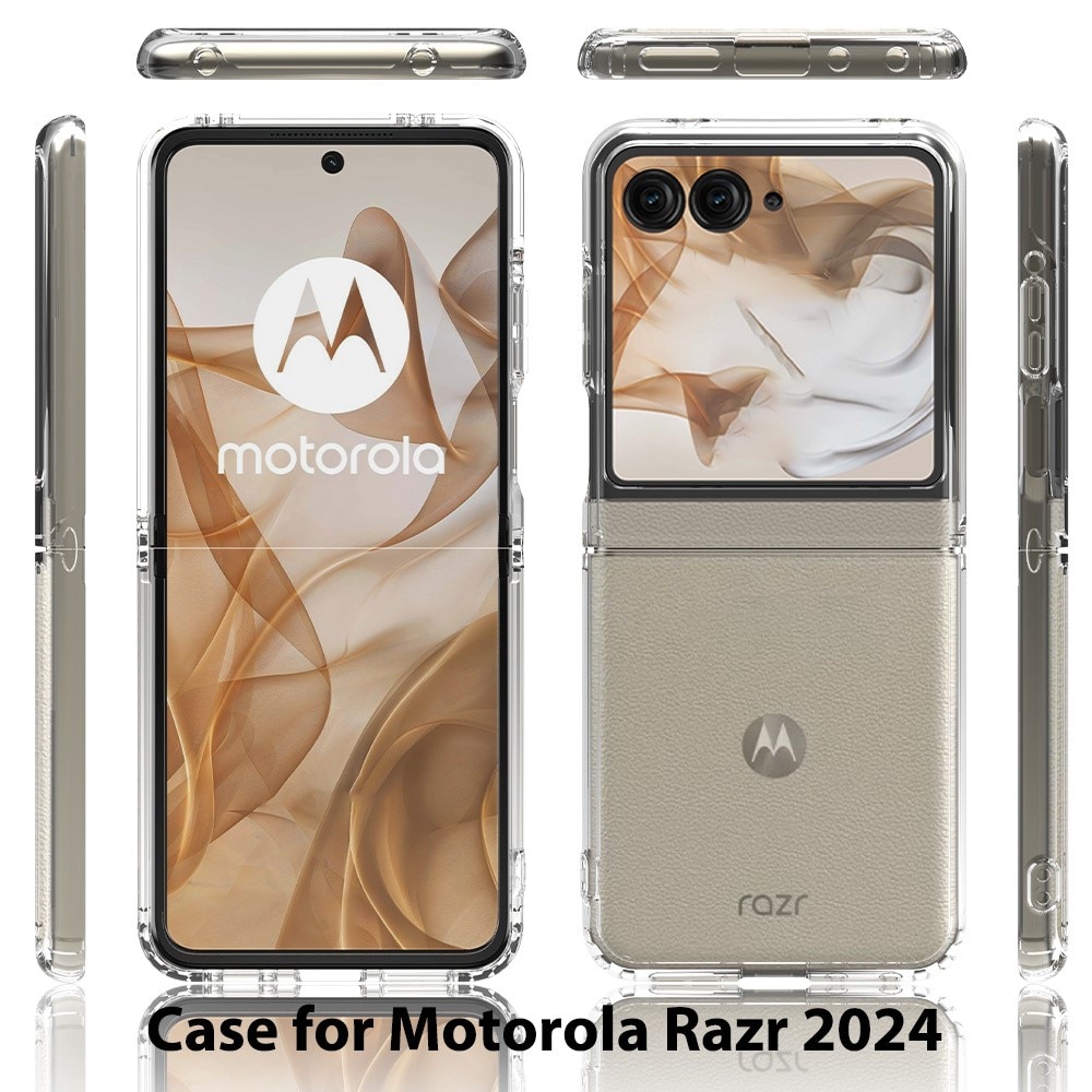 Hybriddeksel Motorola Razr 50 gjennomsiktig