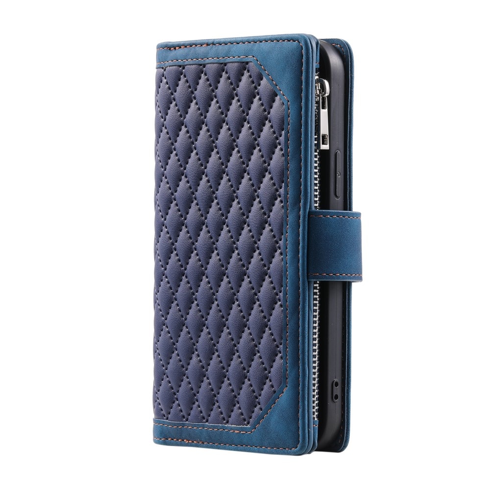 Lommebokveske iPhone 16 Pro Max Quilted Blå