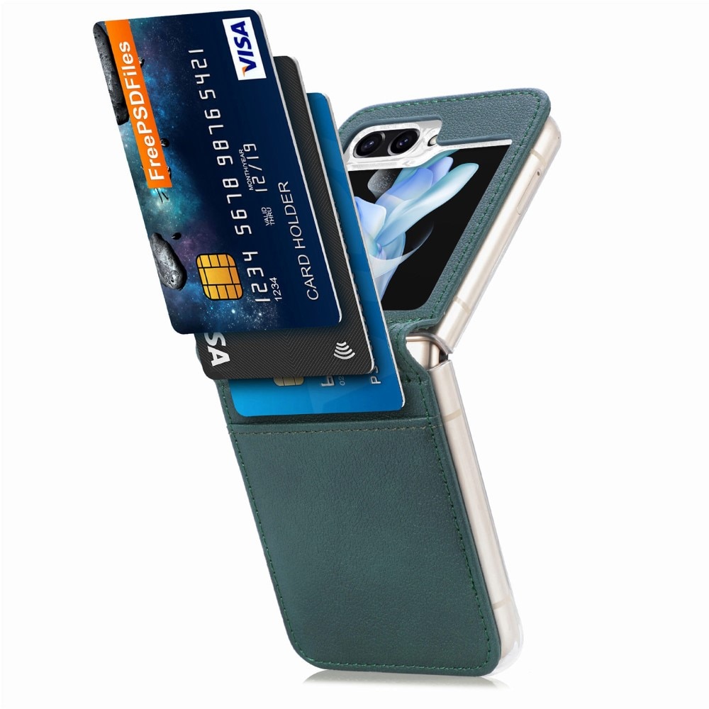 Slim Card Wallet Samsung Galaxy Z Flip 6 grønn