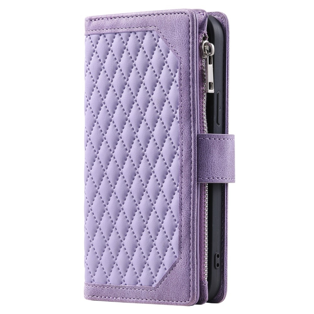 Lommebokveske iPhone 16 Quilted Lilla