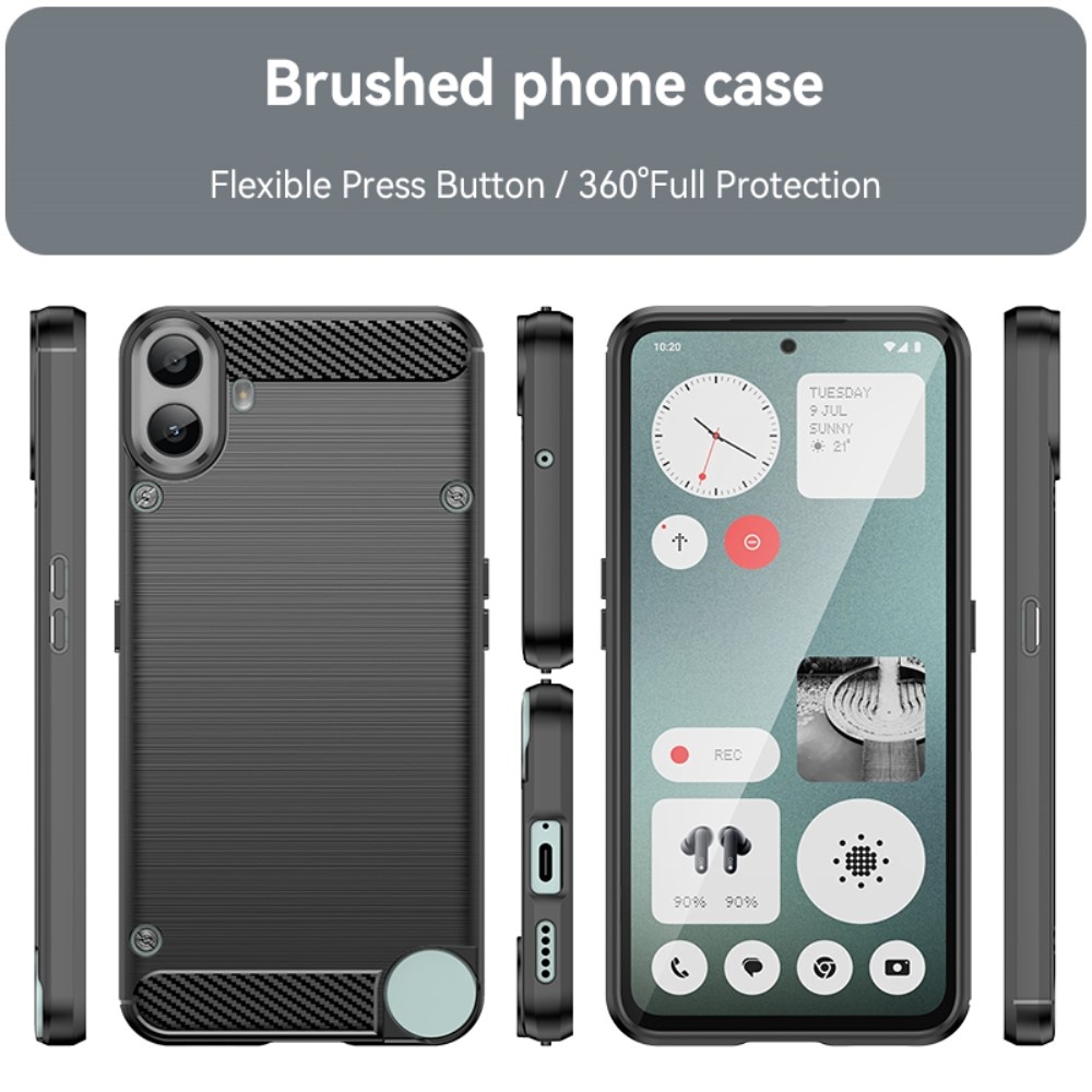 Nothing CMF Phone 1 Deksel TPU Brushed Black