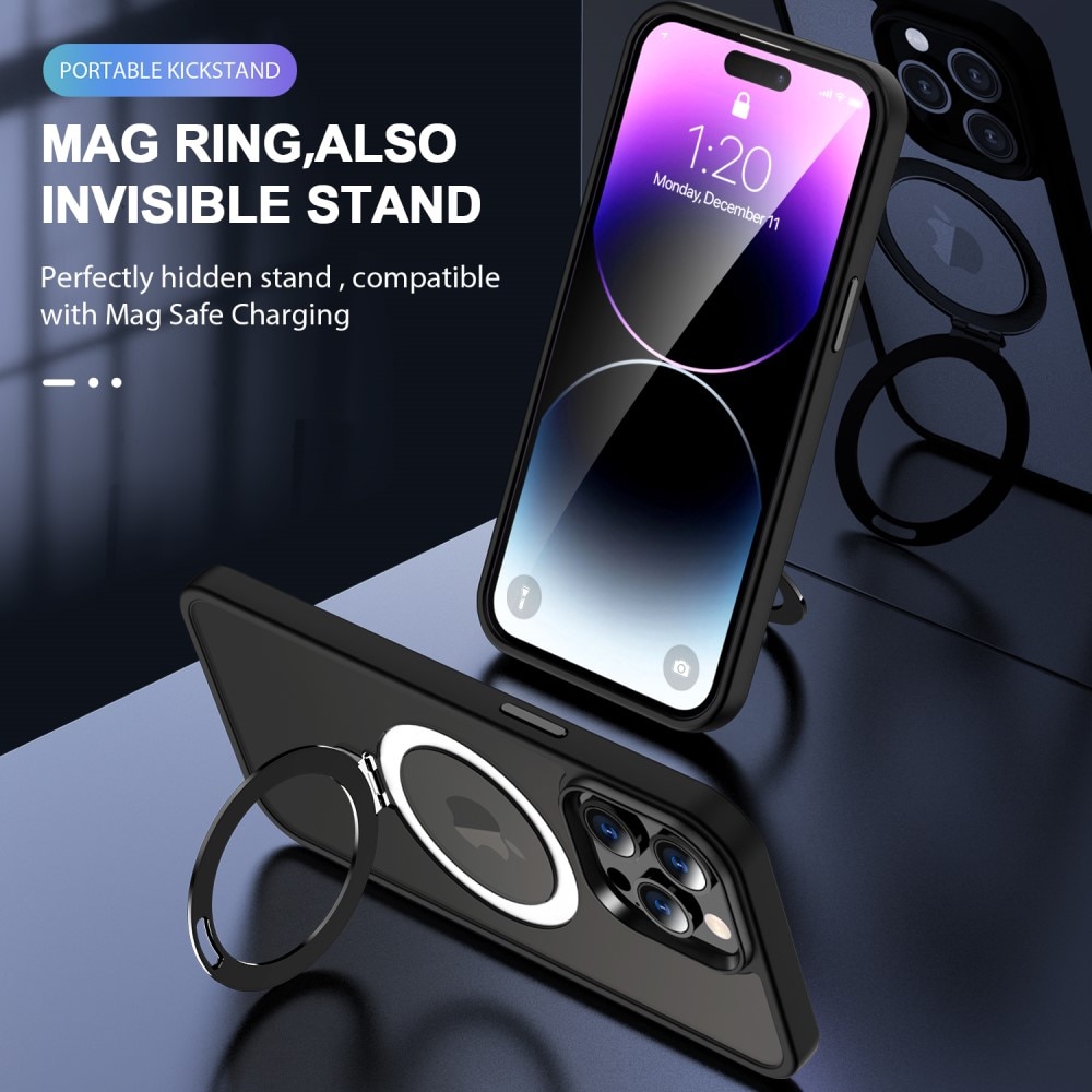 Hybriddeksel MagSafe Ring iPhone 16 Pro Svart