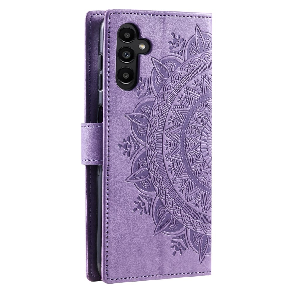 Lærveske Mandala Samsung Galaxy A16 lilla