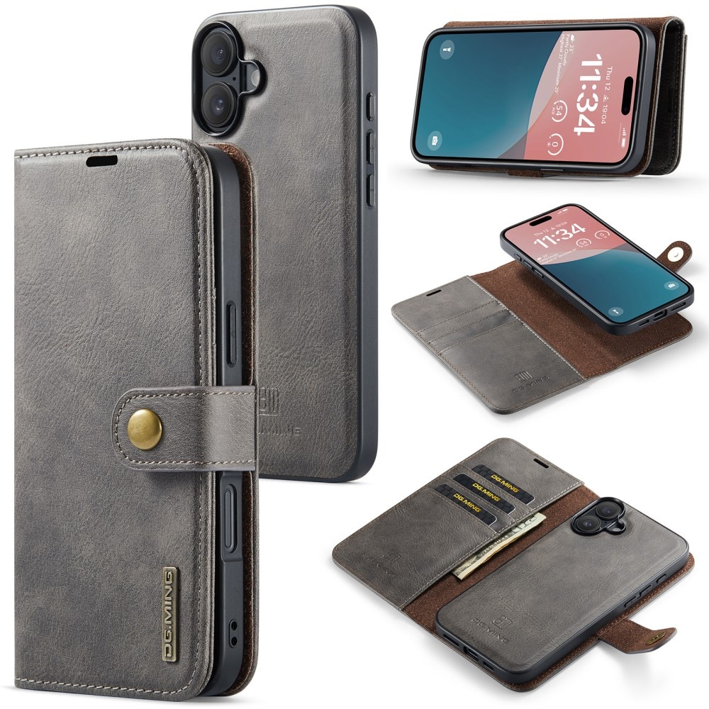 Magnet Wallet iPhone 16 Brown