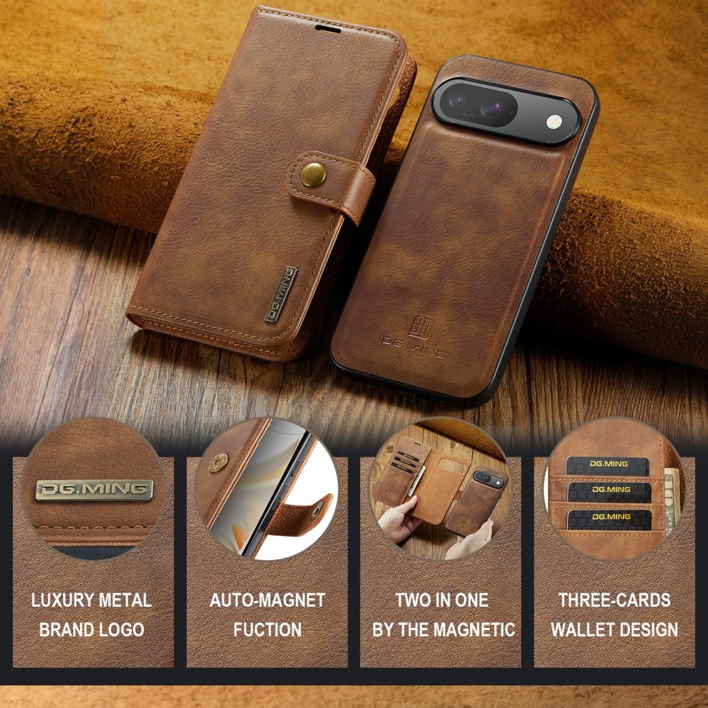 Magnet Wallet Google Pixel 9 Pro Cognac