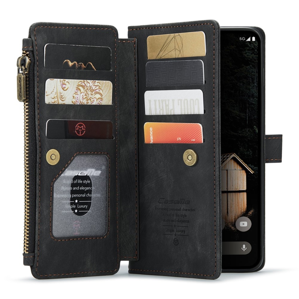 Zipper Wallet Google Pixel 9 Pro XL Svart