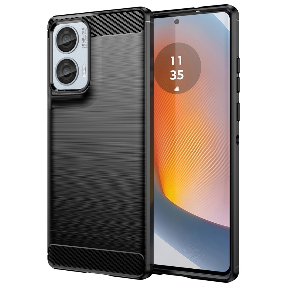 Motorola Moto G75 Deksel TPU Brushed Black