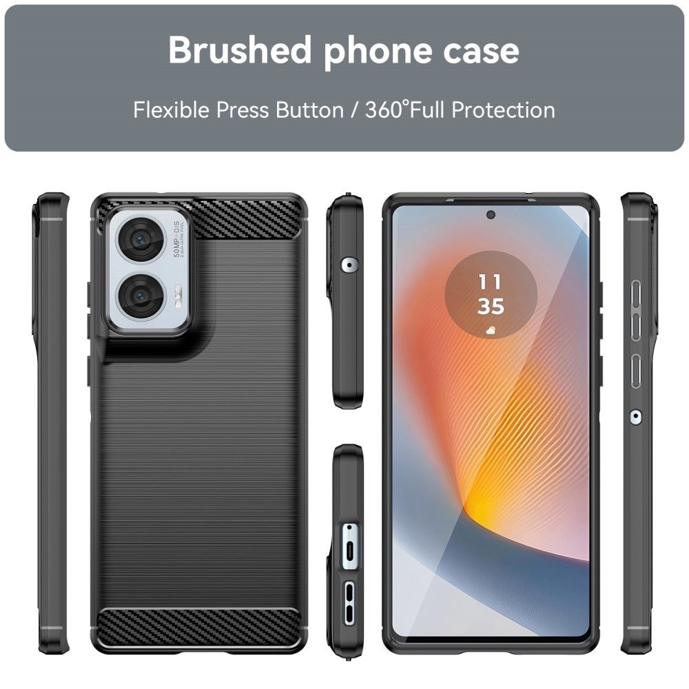 Motorola Moto G85 Deksel TPU Brushed Black