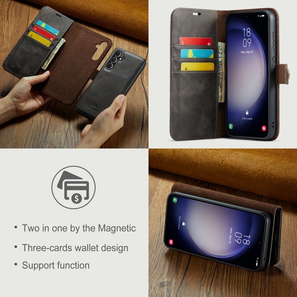 Magnet Wallet Samsung Galaxy S24 FE Brown