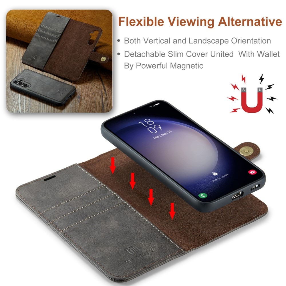 Magnet Wallet Samsung Galaxy S24 FE Brown