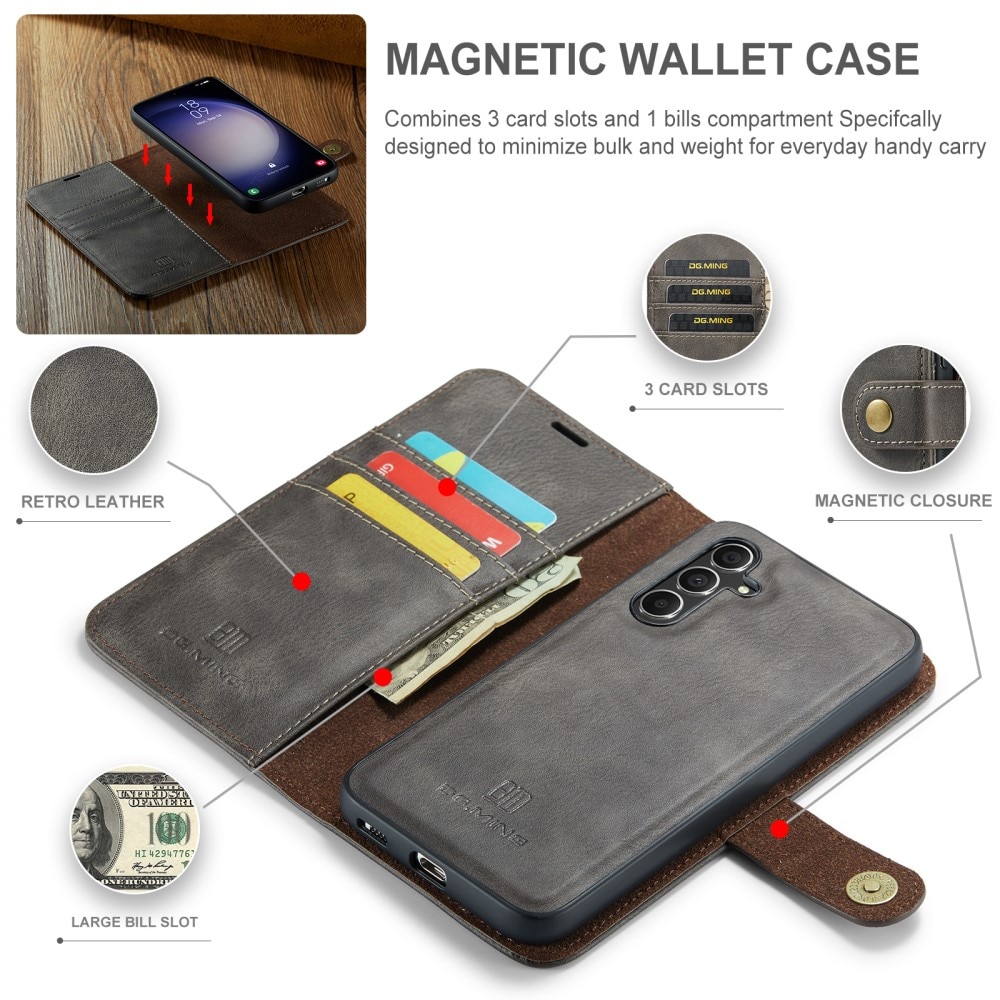 Magnet Wallet Samsung Galaxy S24 FE Brown