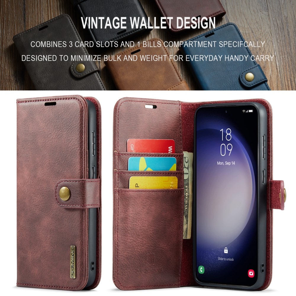 Magnet Wallet Samsung Galaxy S24 FE Red