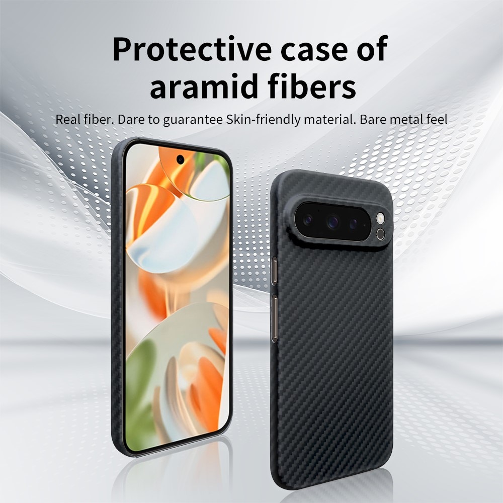 Slim Deksel Aramidfiber Google Pixel 9 Pro XL svart