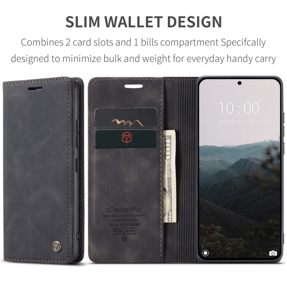 Slim Lommebokveske Xiaomi 14T Pro Svart