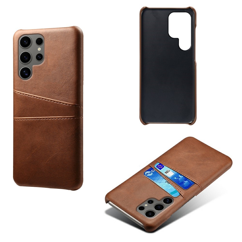 Card Slots Case Samsung Galaxy S25 Ultra Brun