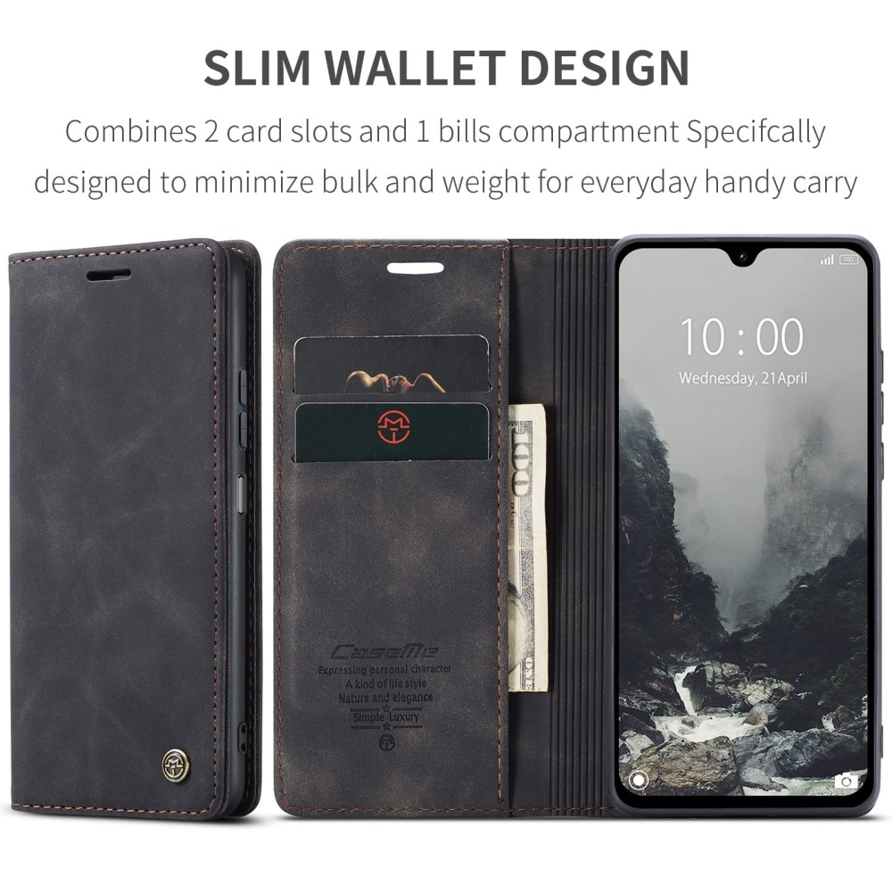 Slim Lommebokveske Xiaomi Redmi 14C Svart