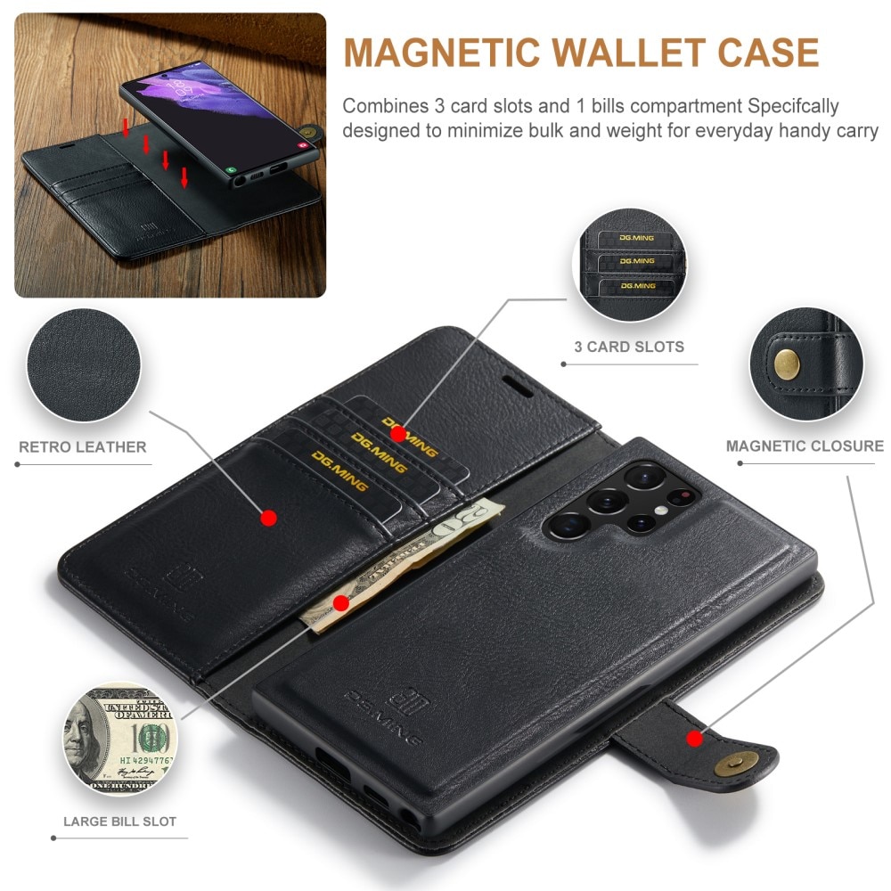 Magnet Wallet Samsung Galaxy S25 Ultra Black