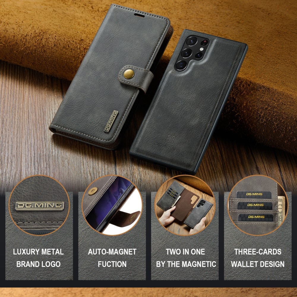 Magnet Wallet Samsung Galaxy S25 Ultra Brown