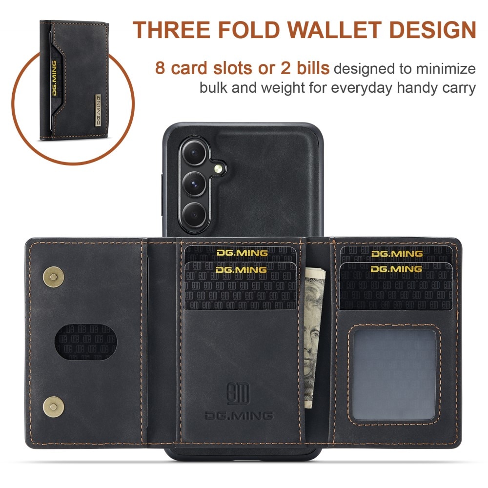 Magnetic Card Slot Case Samsung Galaxy S25 Plus Black