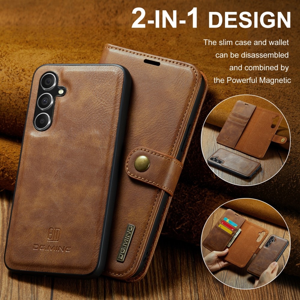 Magnet Wallet Samsung Galaxy S25 Plus Cognac