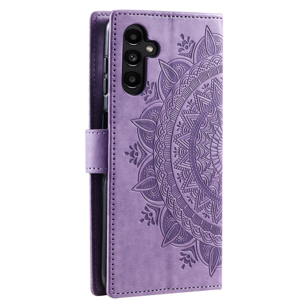 Lærveske Mandala Samsung Galaxy A36 lilla