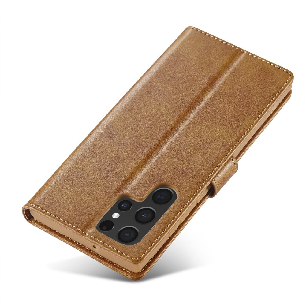 Lommebokdeksel Samsung Galaxy S25 Ultra cognac