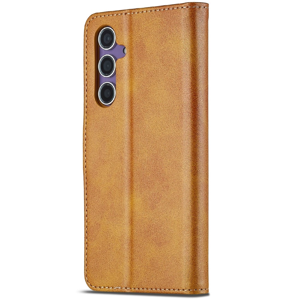 Lommebokdeksel Samsung Galaxy S25 cognac