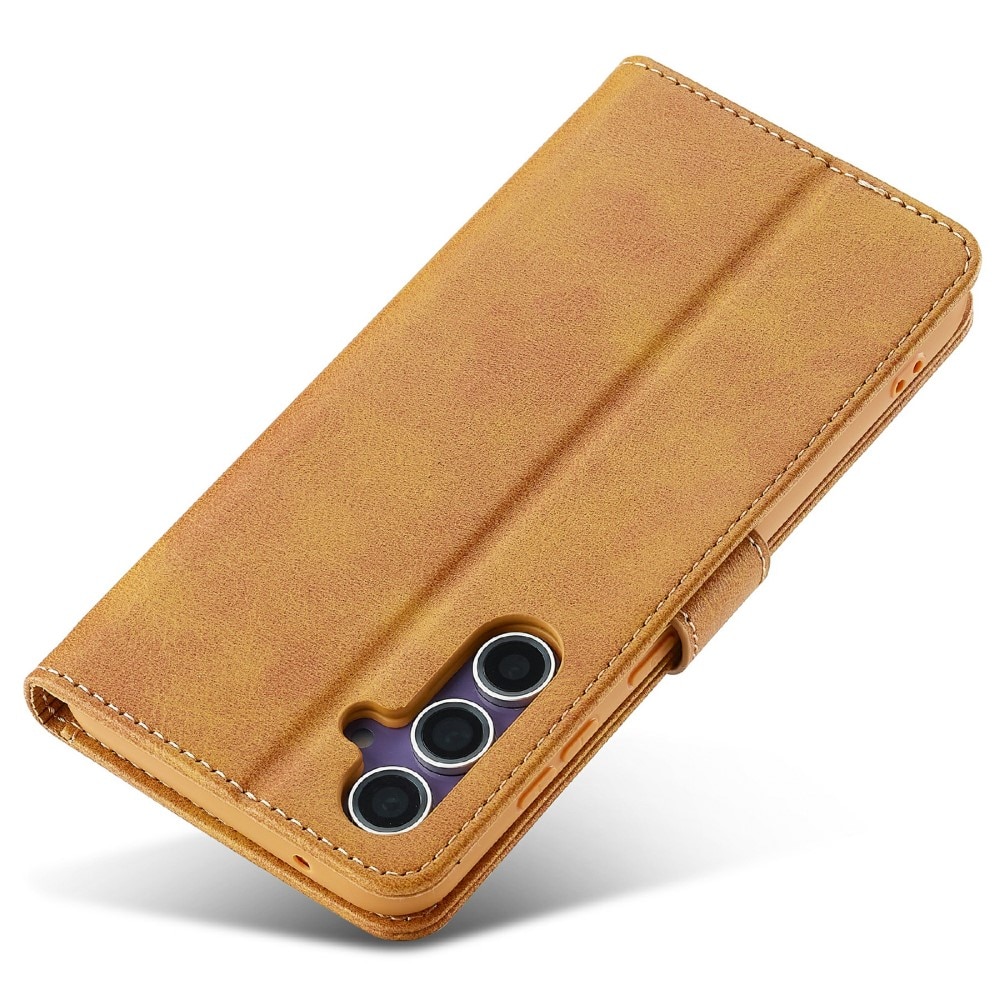 Lommebokdeksel Samsung Galaxy S25 cognac