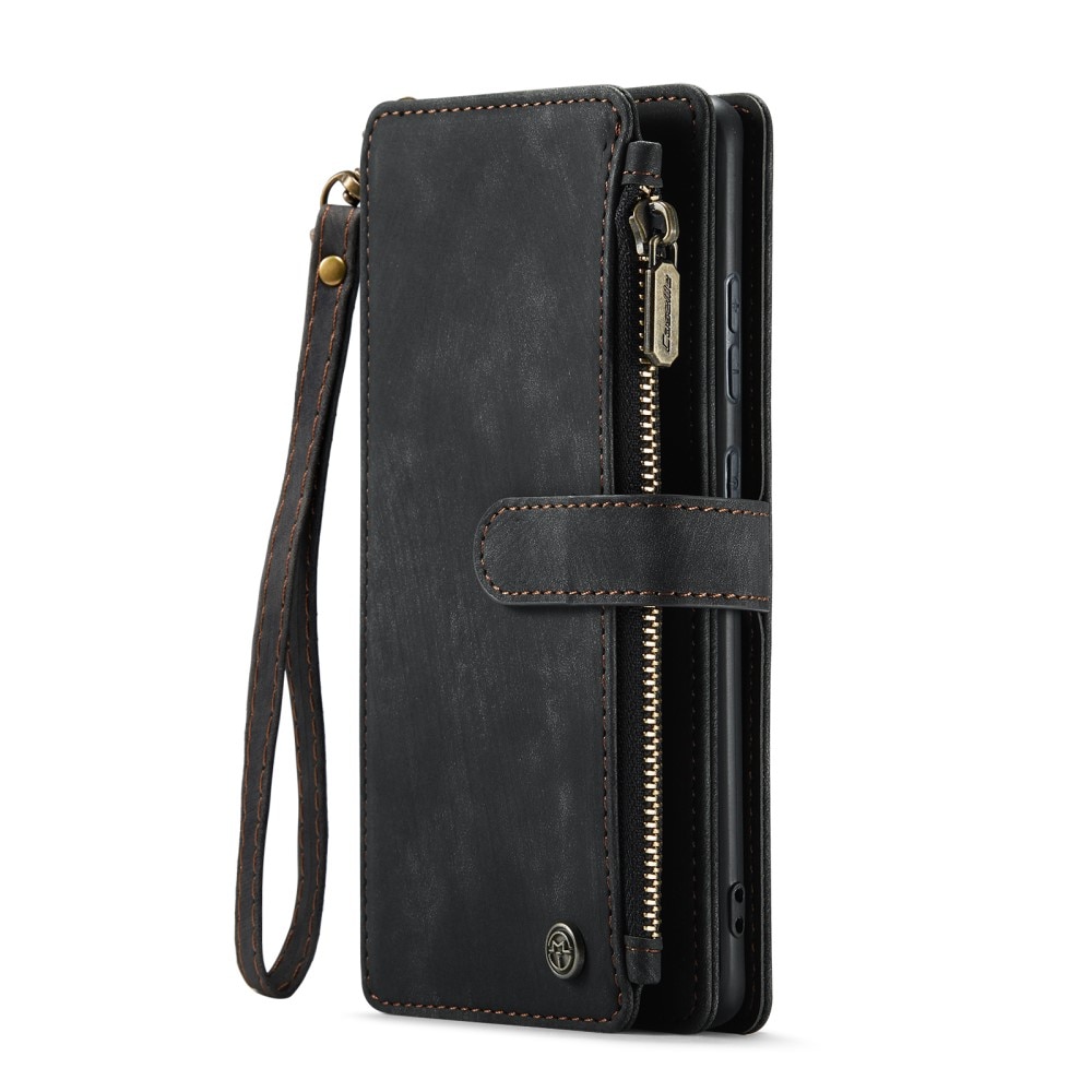 Zipper Wallet Samsung Galaxy S25 Svart