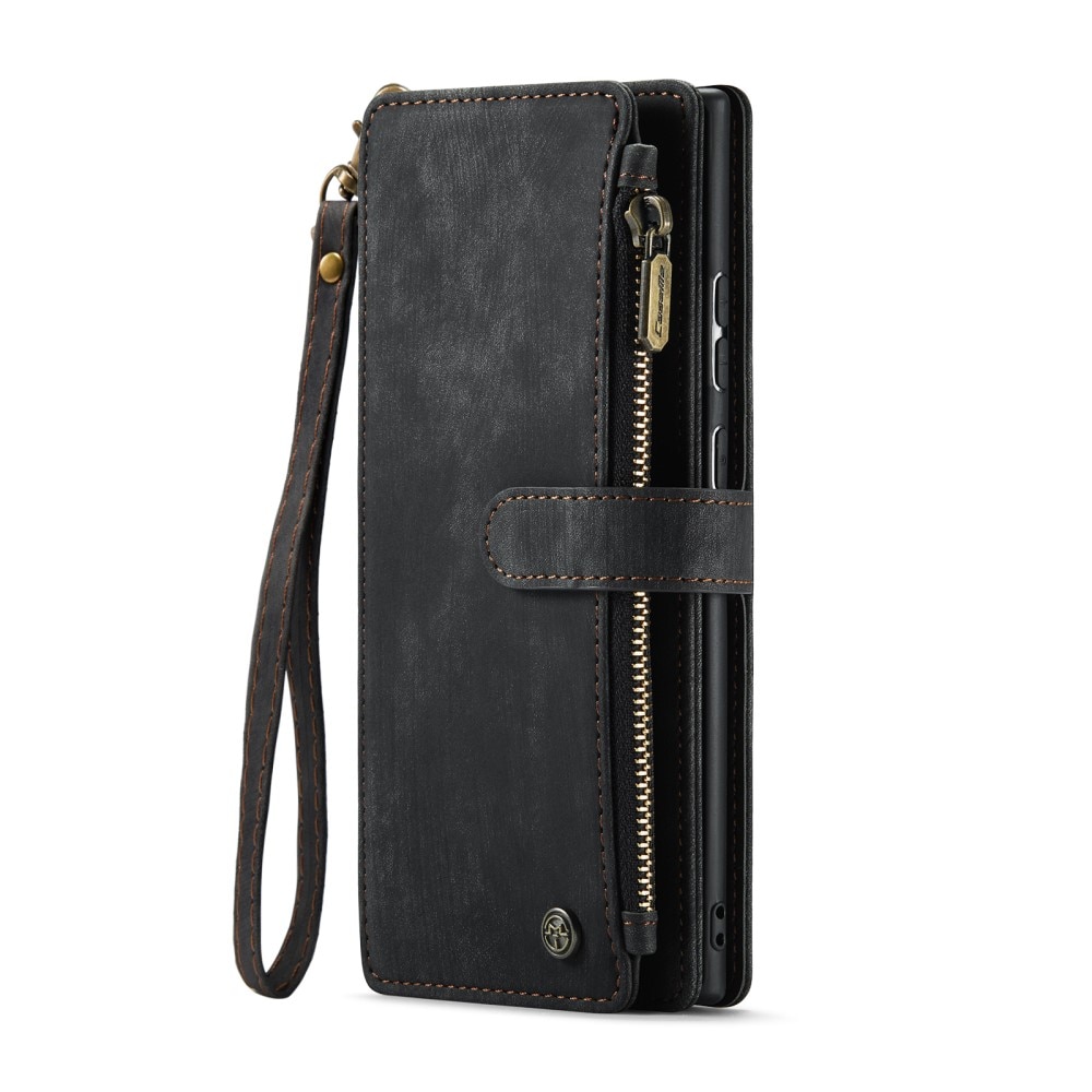 Zipper Wallet Samsung Galaxy S25 Ultra Svart